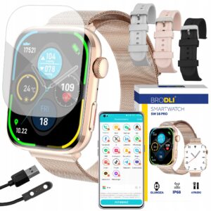Smartwatch damski Brodli SW 16 PRO z funkcją pomiaru cukru